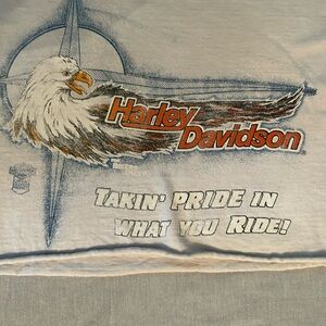 Harley Davidson “Takin’ Pride in What You Ride” Tee Shirt from Pate’s in TN